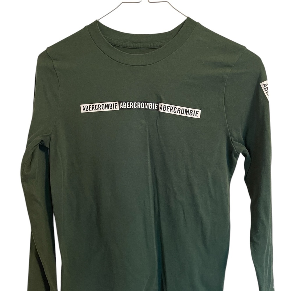 Abercrombie Kids Green Long Sleeve Shirt